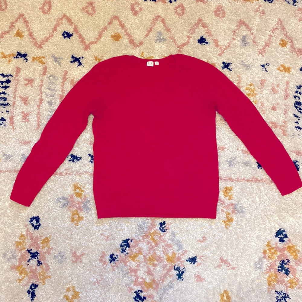 Red V-Neck Sweater from The Gap!